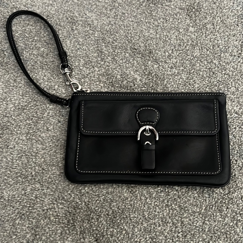 COACH leather wristlet